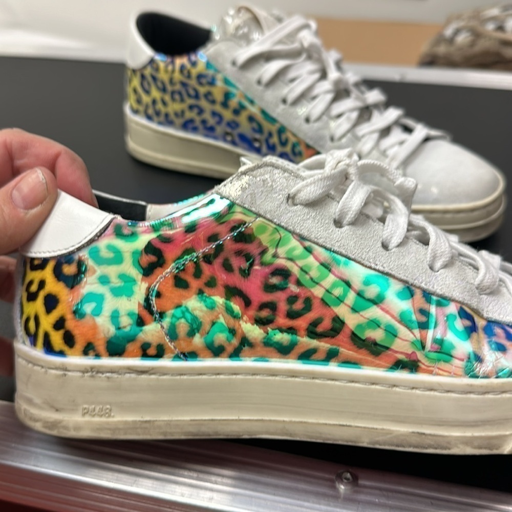 P448 Colorful Animal Print sneakers size 39 - Picture 11 of 11
